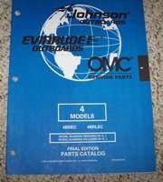 1999 Johnson Evinrude 4 HP Models Parts Catalog