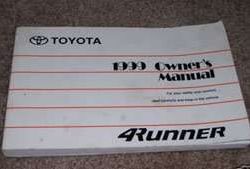 1999 Toyota 4Runner Owner's Manual