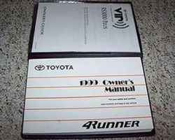 1999 Toyota 4Runner Owner's Manual Set