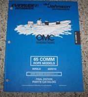 1999 Johnson Evinrude 65 Comm Rope Models Parts Catalog