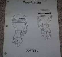 1999 Johnson 70FTLEC Model Service Manual Supplement