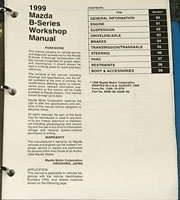 1999 Mazda B-Series Truck Workshop Service Manual