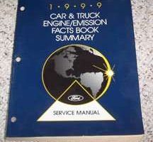 1999 Mercury Mystique Engine/Emission Facts Book Summary