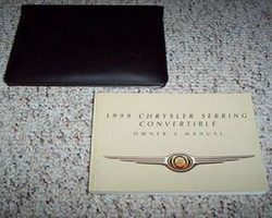 1999 Chrysler Sebring Convertible Owner's Manual Set