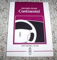1999 Lincoln Continental Owner's Manual