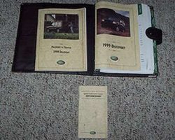 1999 Land Rover Discovery Owner's Manual Set