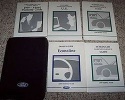 1999 Ford Econoline E-150, E-250 & E-350 Owner's Manual Set