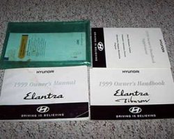 1999 Hyundai Elantra Owner's Manual Set