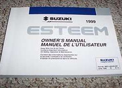 1999 Suzuki Esteem Owner's Manual