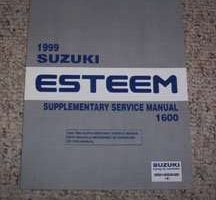 1999 Suzuki Esteem 1600 Service Manual Supplement