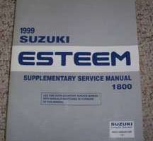 1999 Suzuki Esteem 1800 Service Manual Supplement