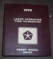 1999 Plymouth Breeze Labor Time Guide Binder