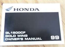 1999 Honda GL1500CF Valkyrie Motorcycle Owner's Manual