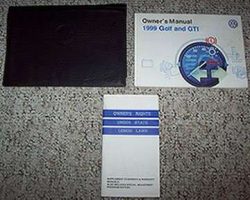 1999 Volkswagen Golf & GTI Owner's Manual Set