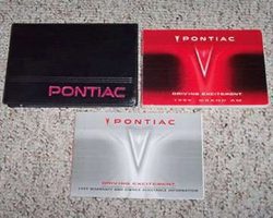 1999 Pontiac Grand Am Owner's Manual Set