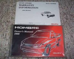 1999 Isuzu Hombre Owner's Manual Set