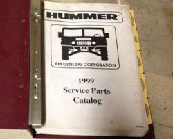 1999 Hummer H1 Parts Catalog