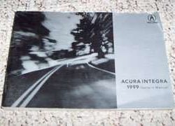 1999 Acura Integra 4-Door Owner's Manual