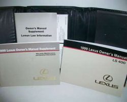 1999 Lexus LS400 Owner's Manual Set