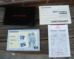 1999 Toyota Land Cruiser Owner's Manual Set