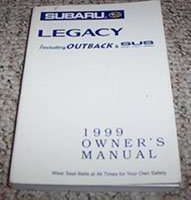 1999 Subaru Legacy & Outback Owner's Manual