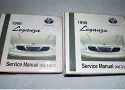 1999 Daewoo Leganza Service Manual