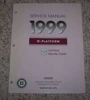 1999 Chevrolet Lumina, Monte Carlo Service Manual Update