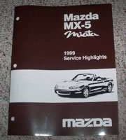1999 Mazda MX-5 Miata Service Highlights Manual