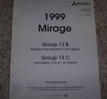 1999 Mitsubishi Mirage Fuel Supplement Manual