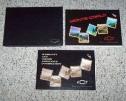 1999 Chevrolet Monte Carlo Owner's Manual Set