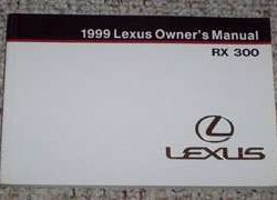 1999 Lexus RX300 Owner's Manual