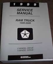 1999 Dodge Ram Truck 1500 2500 3500 Service Manual