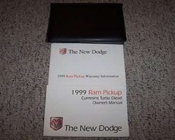 1999 Dodge Ram Truck Cummins Turbo Diesel Owner's Manual Set