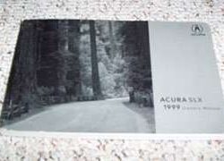1999 Acura SLX Owner's Manual