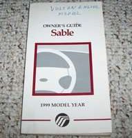 1999 Mercury Sable Owner's Manual