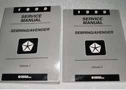 1999 Chrysler Sebring Service Manual