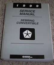 1999 Chrysler Sebring Convertible Service Manual