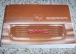 1999 GMC Sierra Owner's Manual