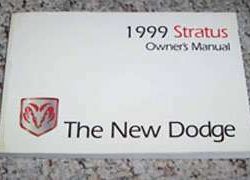 1999 Dodge Stratus Owner's Manual
