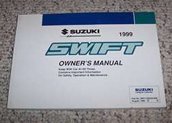 1999 Suzuki Swift Owner's Manual