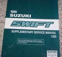 1999 Suzuki Swift 1300 Service Manual Supplement