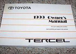 1999 Toyota Tercel Owner's Manual