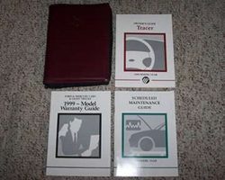 1999 Mercury Tracer Owner's Manual Set