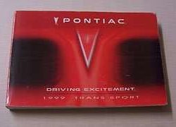 1999 Pontiac Trans Sport Owner's Manual
