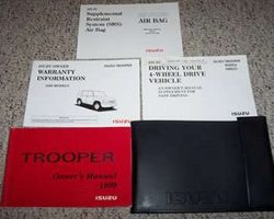 1999 Isuzu Trooper Owner's Manual Set