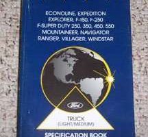 1999 Ford F-450 Truck Specificiations Manual