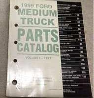 1999 Ford F-800 Medium Duty Truck Parts Catalog Text