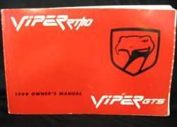 1999 Dodge Viper Owner's Manual