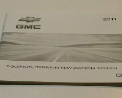 2011 GMC Terrain Navigation System Owner's Manual