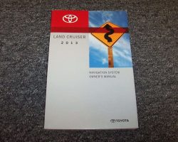 2013 Toyota Land Cruiser Display Audio System Owner's Manual